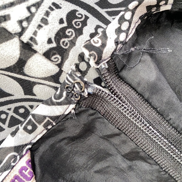 Flounced patterned midi Chiffon Skirt by FansNoFence. Full lined. XS. - Picture 10 of 10